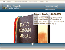 Tablet Screenshot of holyfamilybasilica.info